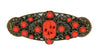 Neiger Brothers Look Coral Glass Beads Floral Mixed Brass Vintage Figural Brooch.
