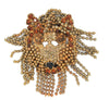 Dominique Chain High-End Shaggy Dog Vintage Figural Pin Brooch