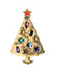 JJ Jonette Shining Shapes Christmas Holiday Vintage Costume Brooch