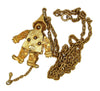 JJ Jonette Mechanical Clown Dangling Vintage Figural Costume Necklace.
