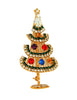 Classic Christmas Stand Up Multi Color Wire Tree Vintage Figural Brooch