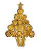 Radko Christmas Tree Enamel & Rhinestone Ornament Holiday Vintage Figural Brooch