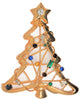 Christmas Tree Wire Wrapped Rhinestone Ornaments Vintage Figural Brooch