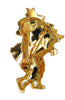 Radko Snowman Red & White Enamel Vintage Figural Pin Brooch