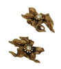 Boucher Lily 2081 Gold Tone Vintage Figural Earrings