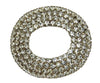 RMN Icy Clear Pave Rhinestones Chain Soldered Vintage Figural Brooch