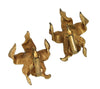 Boucher Lily 2081 Gold Tone Vintage Figural Earrings