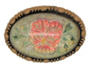 Goofus Reverse Pressed Painted Pansy Vintage Figural 1930s Brooch