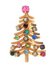 Austria Branchy Rhinestone Christmas Tree Vintage Figural Brooch