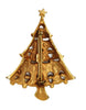 JJ Tear Drop Christmas Tree Rhinestone Ornaments Vintage Figural Pin Brooch
