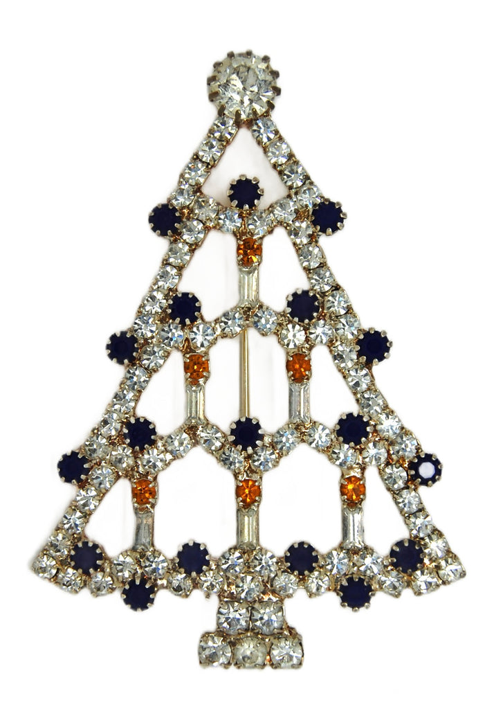 RON Christmas Candle Holiday Tree Vintage Figural Brooch