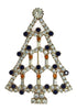 RON Christmas Candle Holiday Tree Vintage Figural Brooch