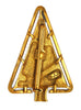 JJ Peace Gold Tone Dove Vintage Figural Christmas Tree Holiday Pin