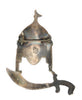 Sterling Mexico Warrior Celluloid Dangling Vintage Figural Costume Brooch