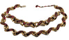 Trifari Ruby & Gold Vintage Necklace & Bracelet Set 1950s