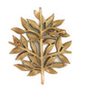 Trifari Green Leaves Tree Vintage Figural Costume Pin Brooch