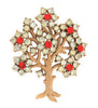 Trifari Tree of Life Fire & Ice Philippe Vintage Figural Costume Pin Brooch