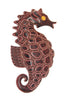UltraCraft Brown Enamel Seahorse Vintage Figural Costume Brooch