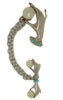 Gorgeous Triple Hand Pearls Chatelaine Vintage Costume Brooch