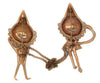 Longcraft Lampl Puppet Couple WW2 Chatelaine Vintage Figural Brooch Set