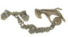 Gorgeous Triple Hand Pearls Chatelaine Vintage Costume Brooch