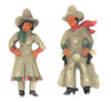 Coro Roy Rogers & Dale Evans Movie Tie-In Couple Vintage Figural Brooch Set