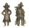 Coro Roy Rogers & Dale Evans Movie Tie-In Couple Vintage Figural Brooch Set