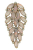 Art Deco Lavender Navettes 1930s Dress Clip Vintage Brooch