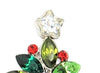 Talbots Christmas Green Holly Tree Swarovski Star Figural Brooch - 1980s