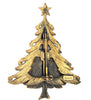 Torino Christmas Multi-Level Rhinestones Tree Vintage Figural Brooch