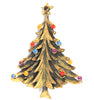 Torino Christmas Multi-Level Rhinestones Tree Vintage Figural Brooch