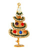 Classic Christmas Stand Up Multi Color Wire Tree Vintage Figural Brooch