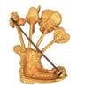Goldette Stick Pin Boot Vintage Figural Costume Pin Brooch