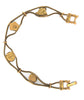 Goldette Double Chain Four Charm Vintage Costume Figural Bracelet