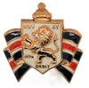 Accessocraft British War Relief Society WWII Patriotic Raging Lion Figural Brooch