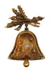 ART Christmas Bell Figural Holiday Vintage Pin Brooch