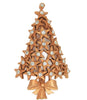 Stars & Diamonds Christmas Tree Vintage Figural Brooch