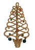 Tancer II Wire Spiral Dangle Christmas Tree Figural Brooch