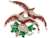 Boucher Lovebirds Vintage Costume Figural Pin Brooch READ DESCRIPTION