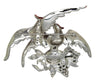 Boucher Lovebirds Vintage Costume Figural Pin Brooch READ DESCRIPTION
