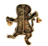 LIA Lianna Santa Christmas Cat Bell Ringer Vintage Figural Brooch