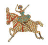 Frank Gargano Acrobat Series Trumpeting Elephant Vintage Figural Pin Brooch