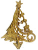 JJ Aurora Pink Asymmetric Christmas Tree Figural Pin Brooch