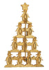 JJ Jonette Stacked Penguin Christmas Tree Vintage Figural Brooch