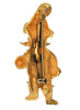 Weiss Christmas Gold Tone Crabby Santa Vintage Figural Brooch