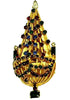 Warner Chandelier Garland Rhinestones Christmas Vintage Figural Brooch.