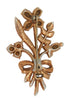 Coro Baby Blue Floral Bouquet Vintage Figural Pin Brooch