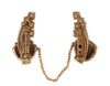 Coro Small Series Pearl Urn Chatelaine Vintage Figural Brooch Set