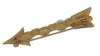 Coro Brushed Gold Pearls & AB Rhinestones Arrow Vintage Figural Brooch