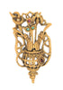 Goldette Stick Pin Urn Vintage Figural Pin Brooch
